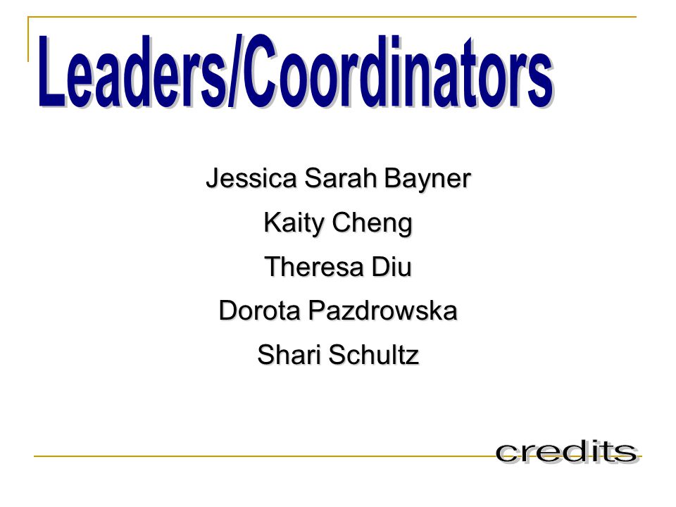 Leaders/Coordinators