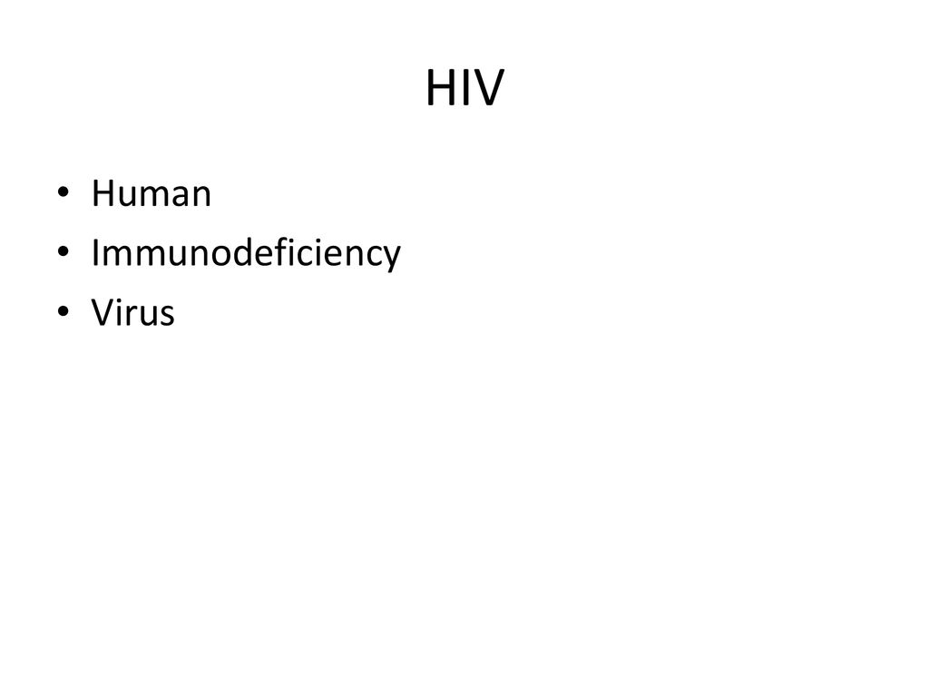 Hiv And Aids. - Ppt Download