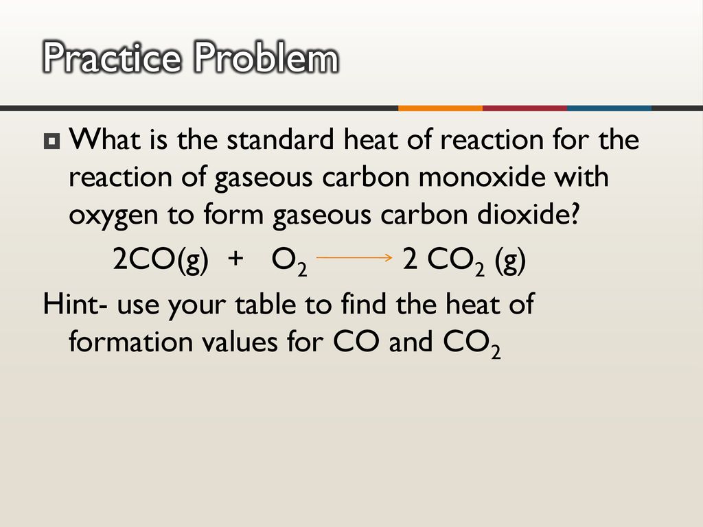 Heat Of Formation Chart