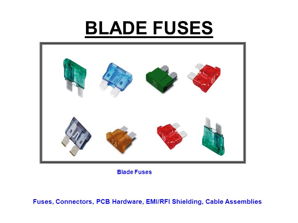 BLADE FUSES Blade Fuses