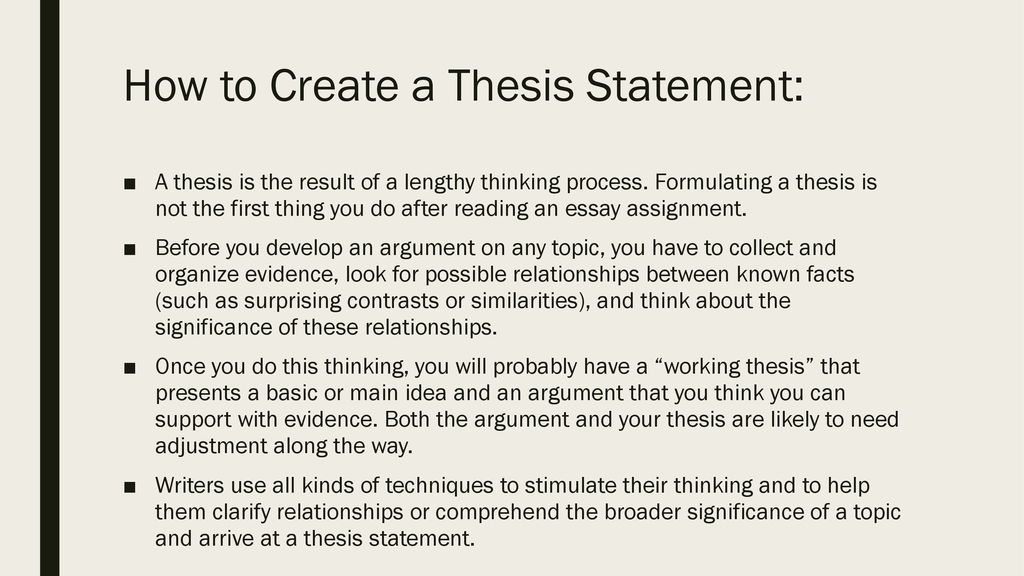 Thesis Statements English Composition I. - ppt download