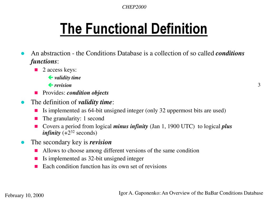 The Functional Definition