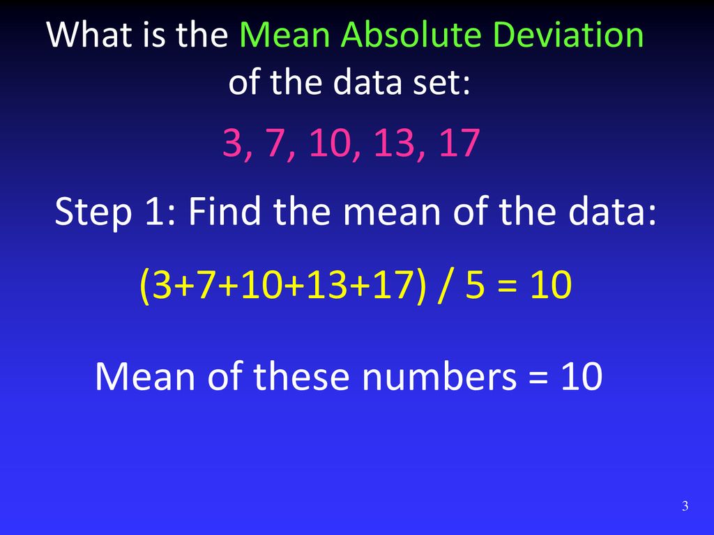 Statistics Mean Absolute Deviation Ppt Download statistics-mean-absolute-deviation-ppt-download