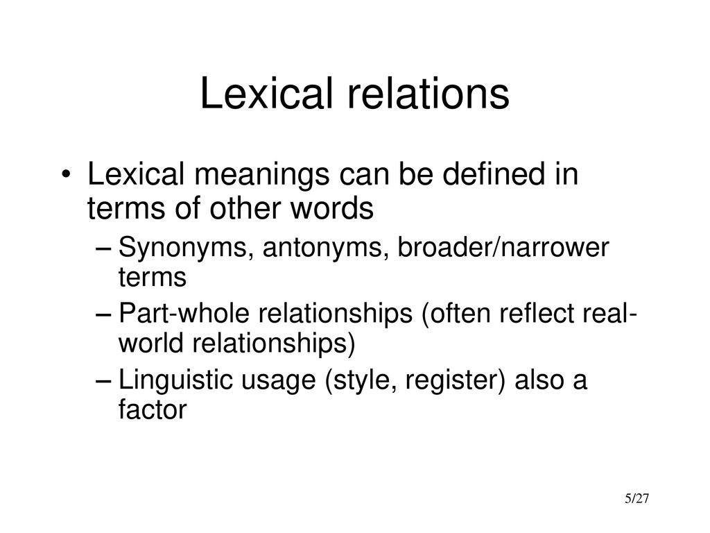 Semantics Going beyond syntax. ppt download