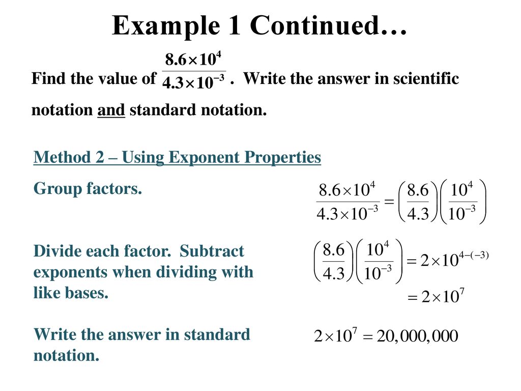 Applications of Scientific Notation ppt download