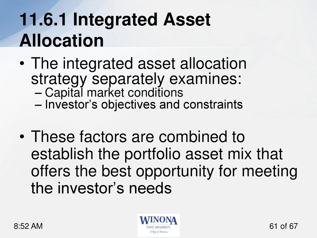 Integrated Asset Allocation