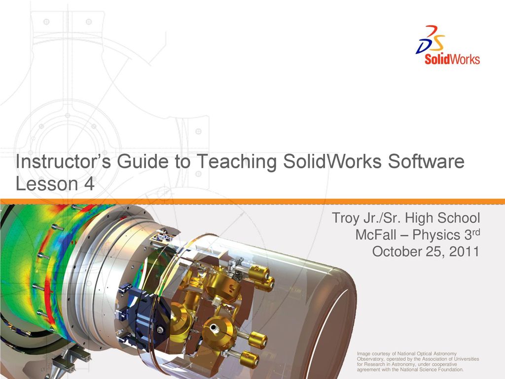 Instructor S Guide To Teaching Solidworks Software Lesson 4 Ppt Download This tutorial shows how to unfix a part. slideplayer