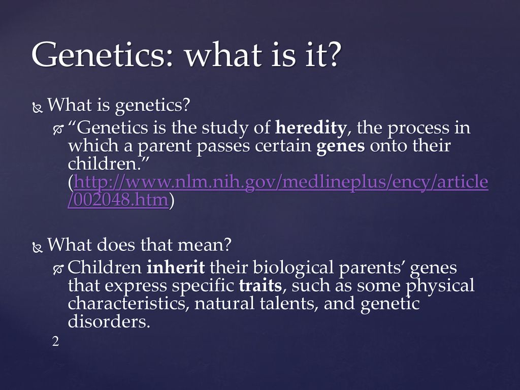 Basic Genetic Concepts & Terms - ppt download