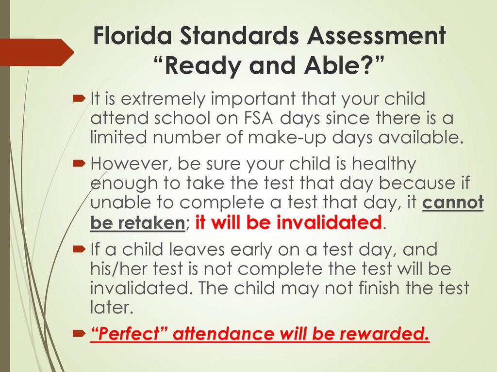 Florida Standards Assessment Ready and Able