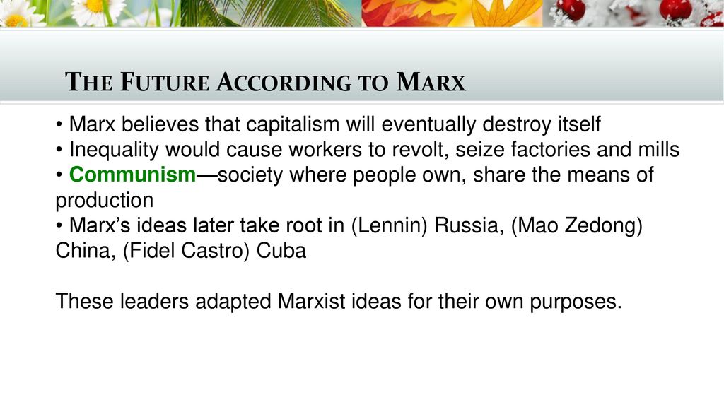 The Future According to Marx
