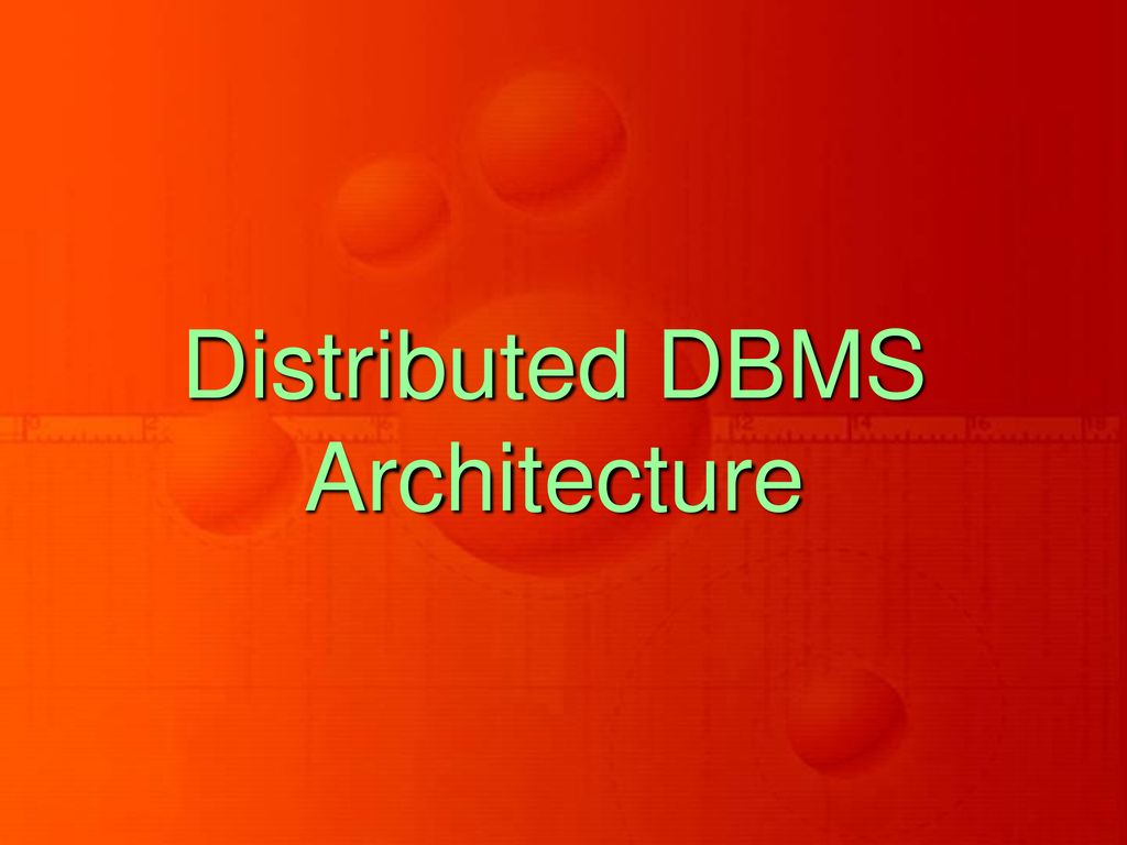 Distributed Database Management Systems - ppt download