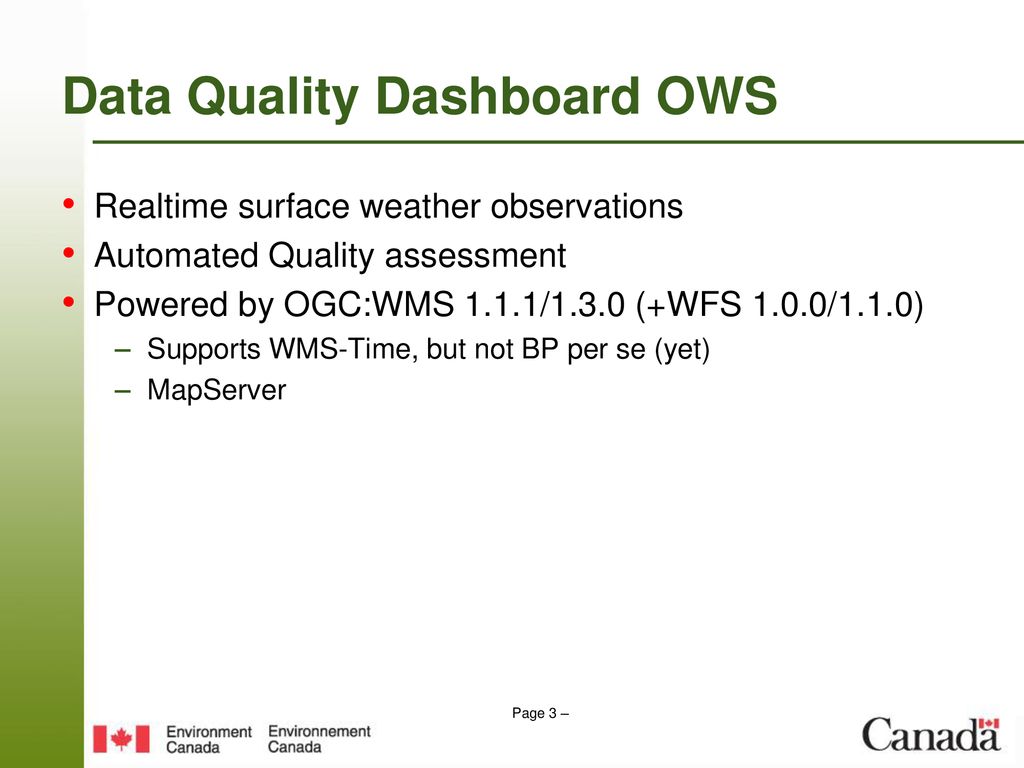 WMS Implementation of Surface Weather Observations - ppt download