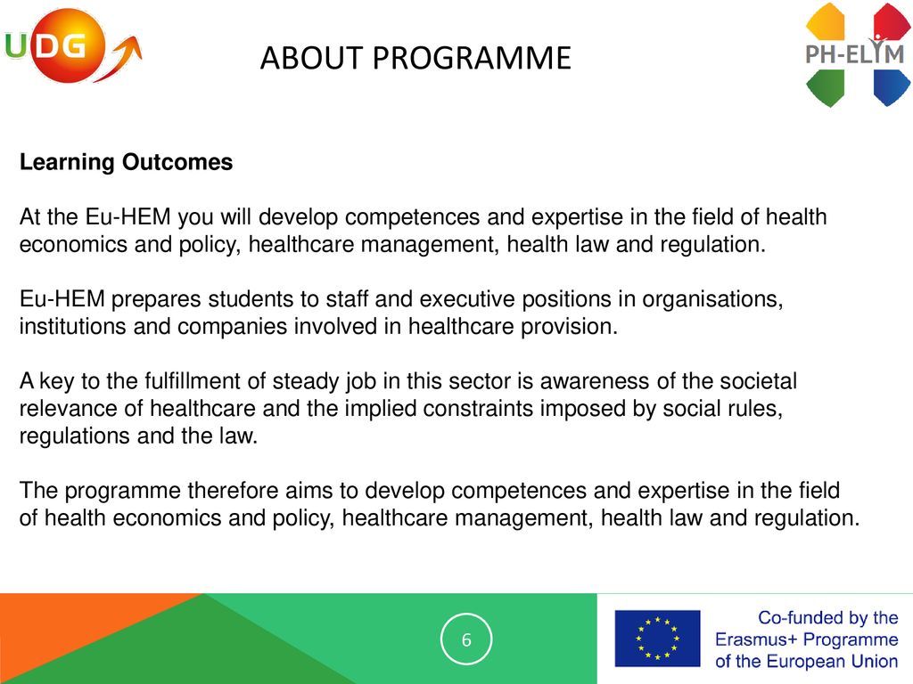 Erasmus+ KA2 Project: Enhancement Of Study Programs In Public Health ...