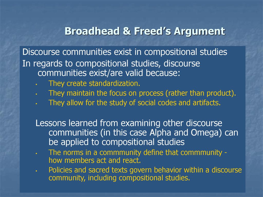 Broadhead & Freed’s Argument