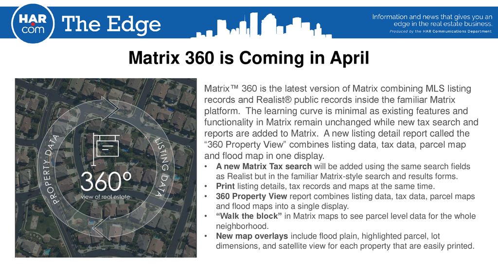 Matrix 360 is Coming in April