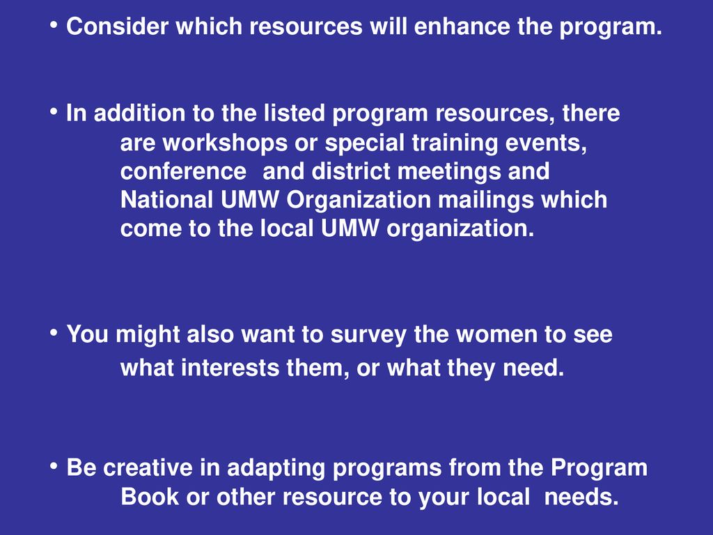 Local UMW Organization Training United Methodist Women ppt download