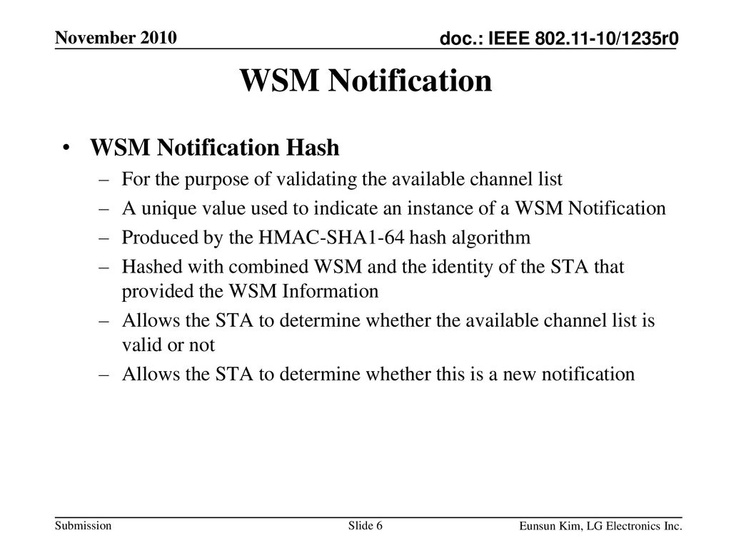 Notification of available channel list in tvws ppt download