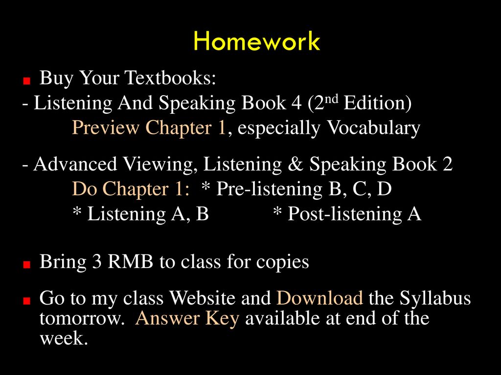 Homework Buy Your Textbooks: