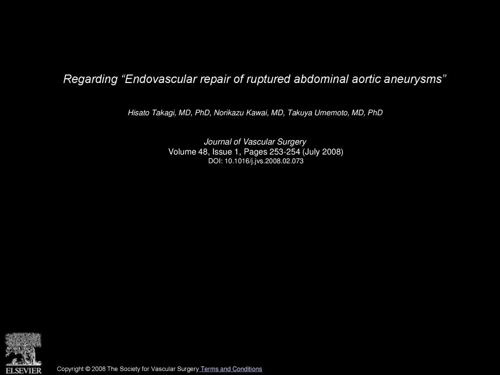 Regarding Endovascular Repair Of Ruptured Abdominal Aortic Aneurysms regarding-endovascular-repair-of-ruptured-abdominal-aortic-aneurysms
