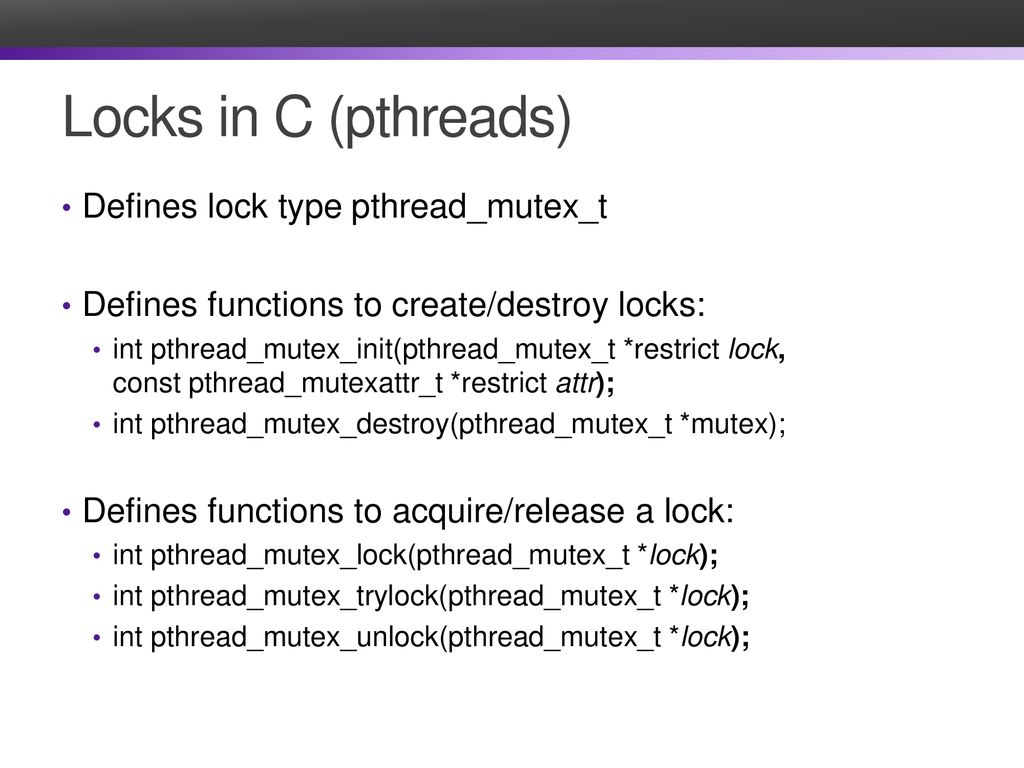 Lecture 20 Synchronization ppt download