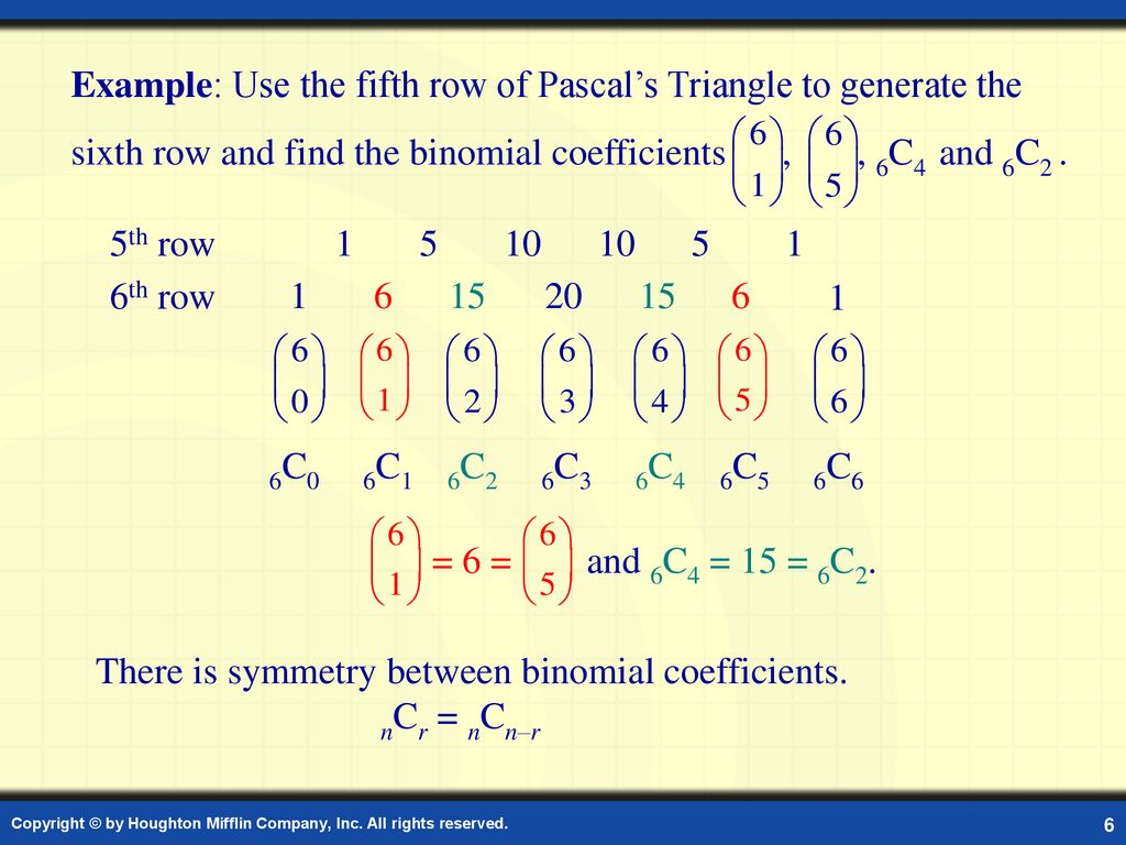 Example: Pascal’s Triangle