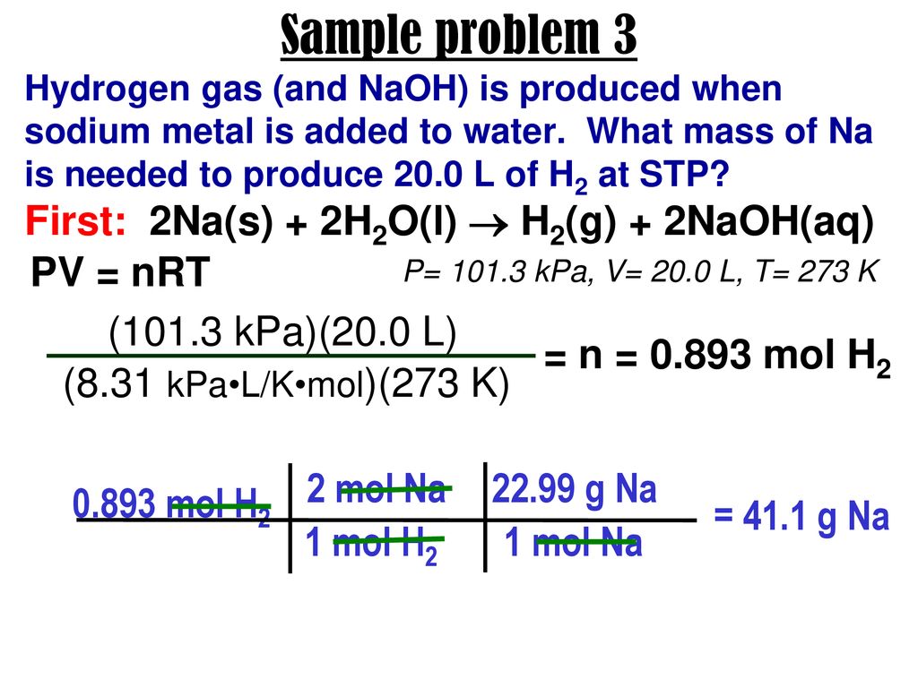 12 10 99 N 34 Gas Stoichiometry Ppt Download