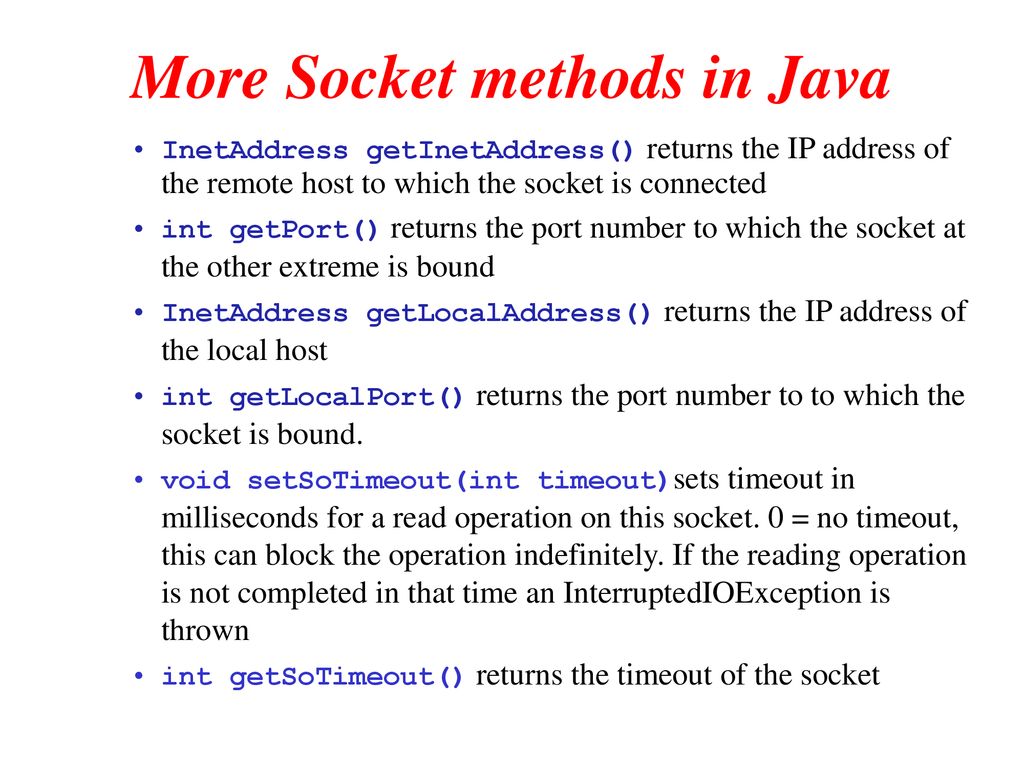 Programming TCP Sockets - ppt download