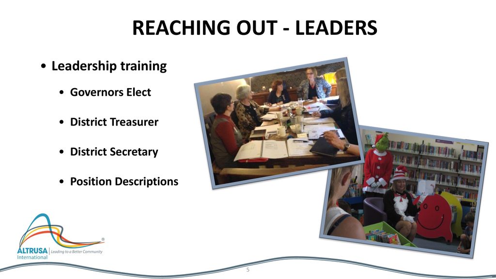 Reaching out - Leaders Leadership training Governors Elect