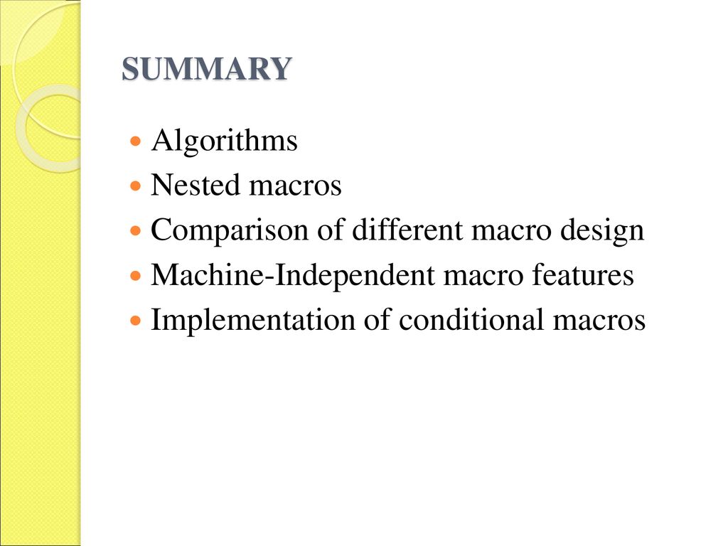 UNIT – IV MACRO PROCESSORS - ppt download