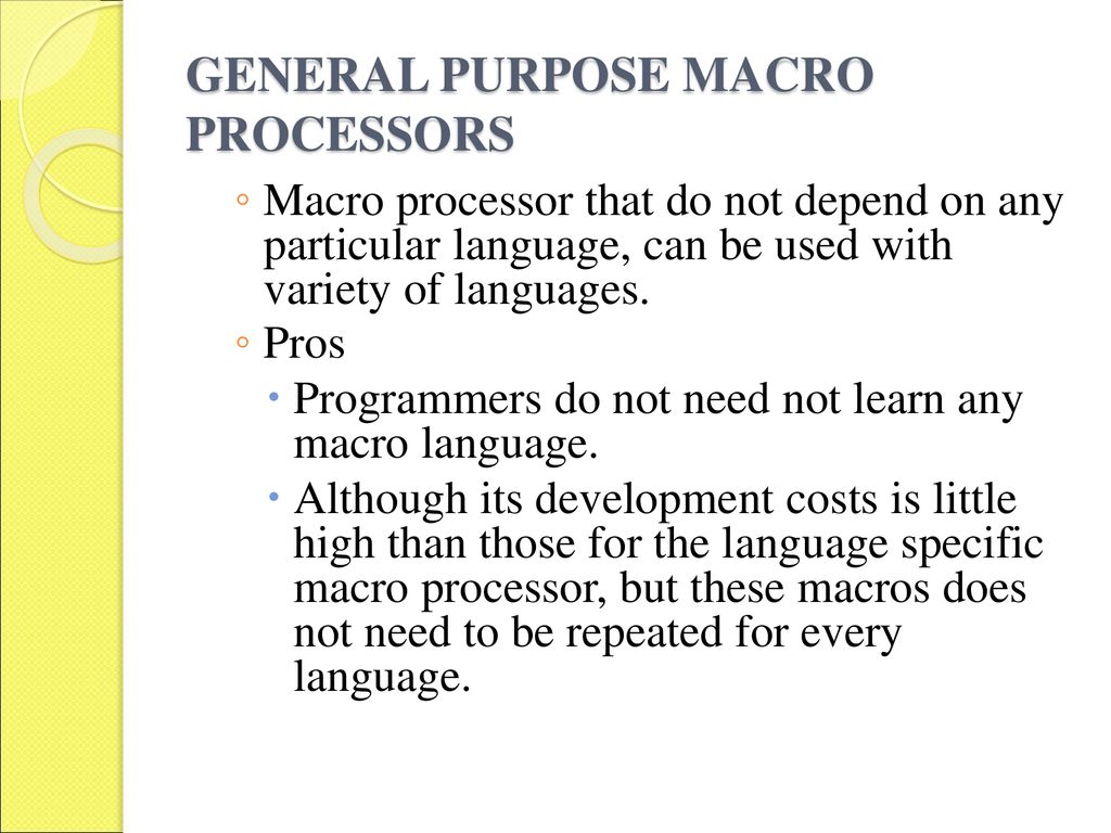 UNIT – IV MACRO PROCESSORS - ppt download