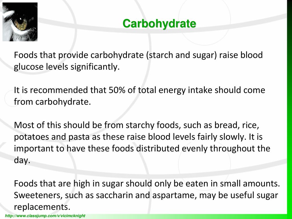 Diet, insulin and blood glucose - ppt download