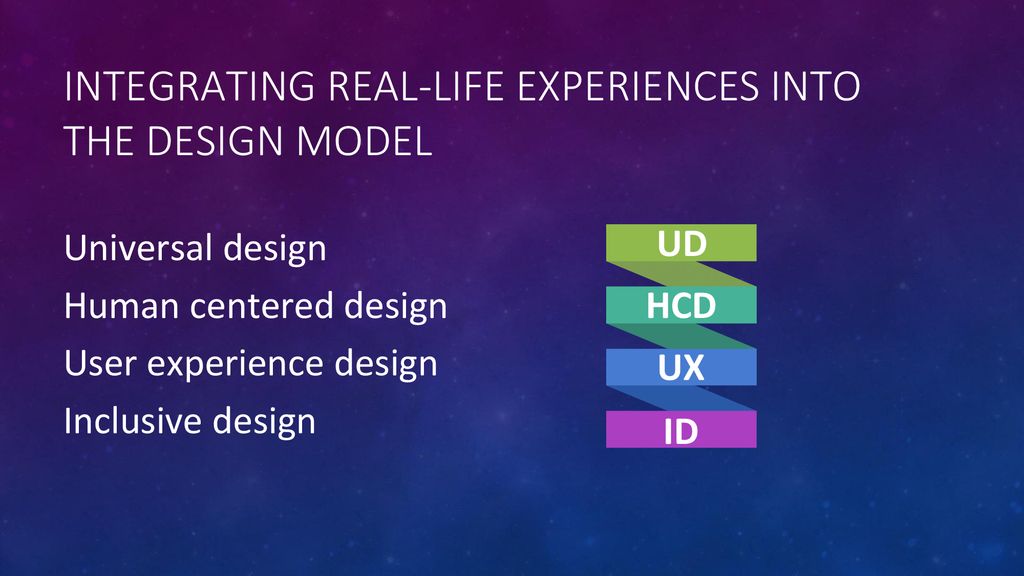 integrating Real-life experiences into the design model