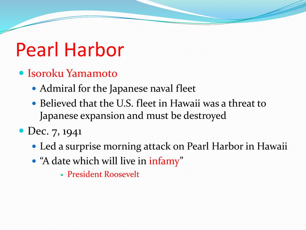 Japan Strikes in the Pacific - ppt download