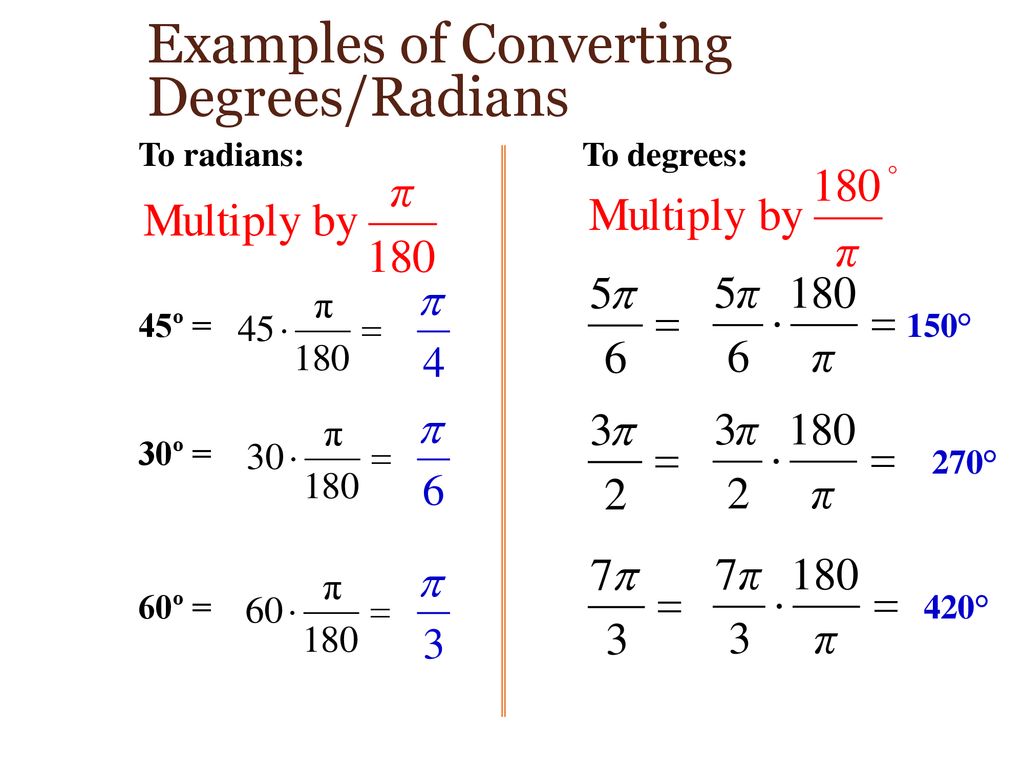 9 2 Angle And Radian Measure Ppt Download