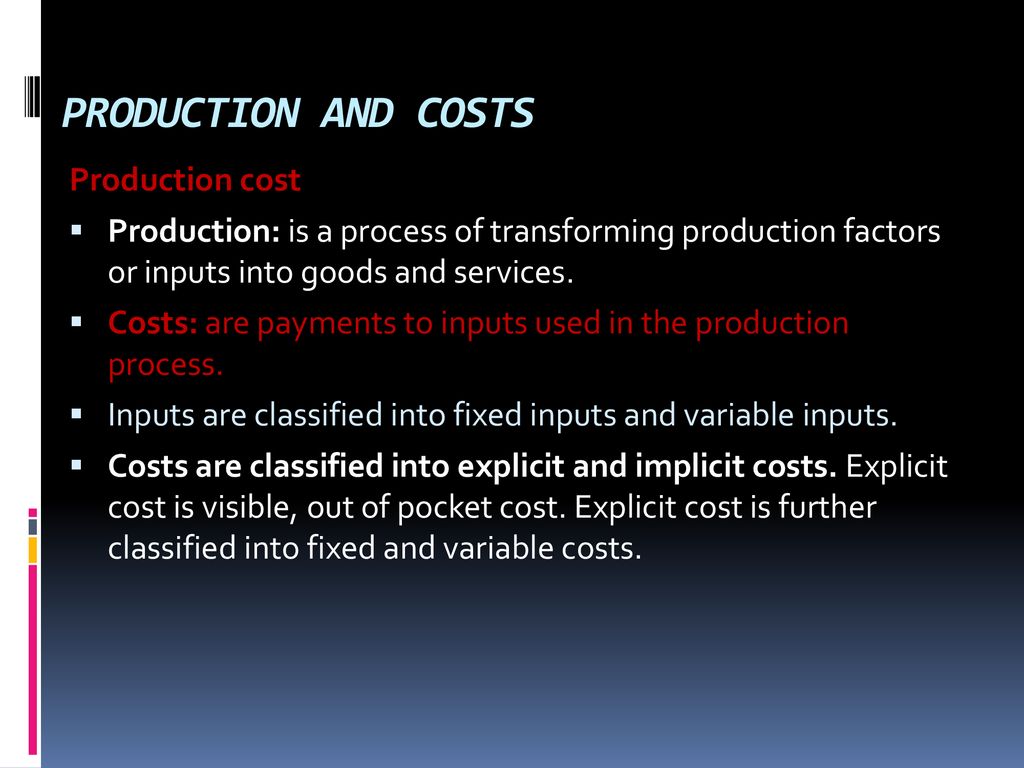 economics CHAPTER 4 : THEORY OF PRODUCTION and cost - ppt download