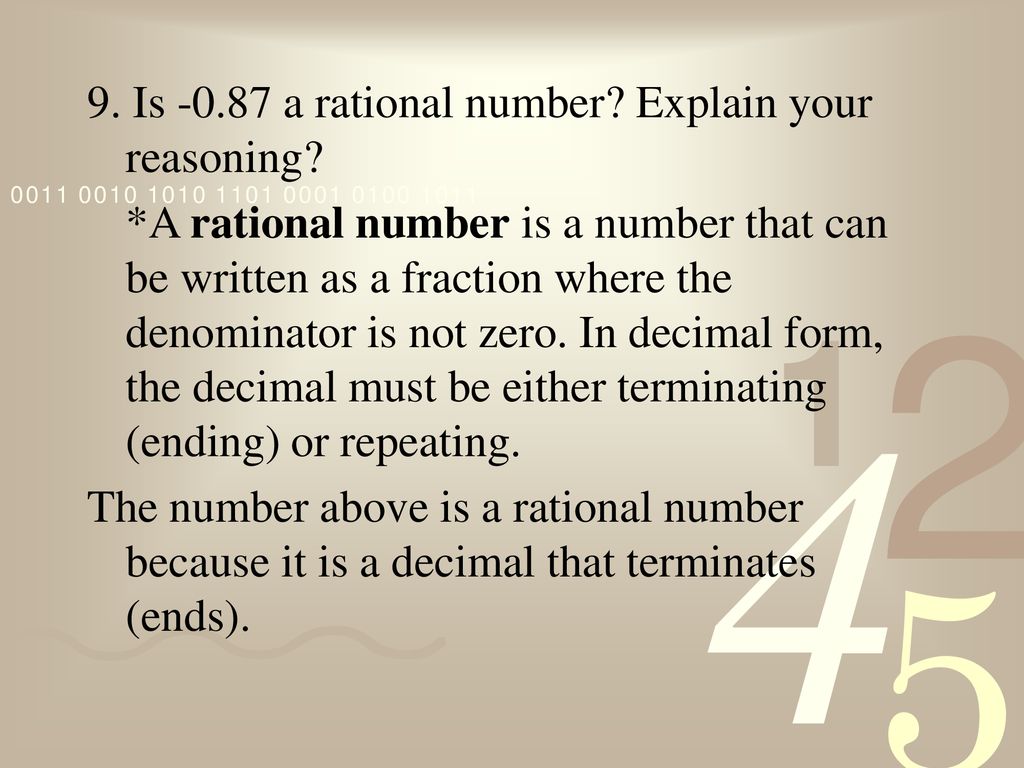 Unit 2: Rational Numbers - ppt download