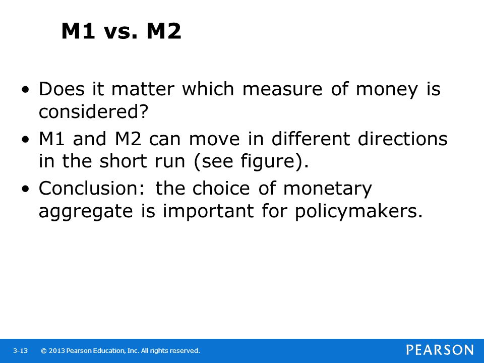 M1 vs. M2 Does it matter which measure of money is considered