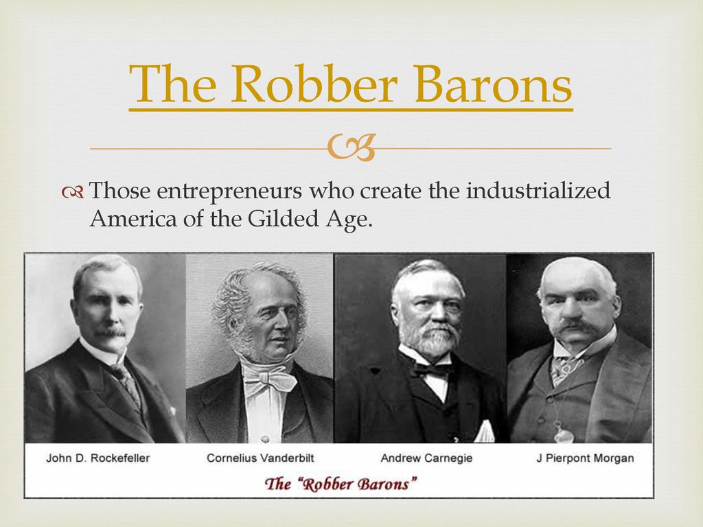 gilded age robber barons