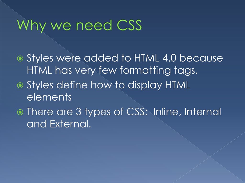 4.01 Cascading Style Sheets - ppt download