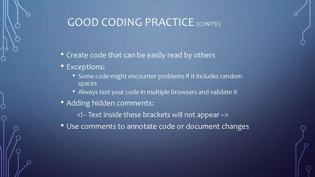 Lesson 2: HTML5 Coding. - ppt download