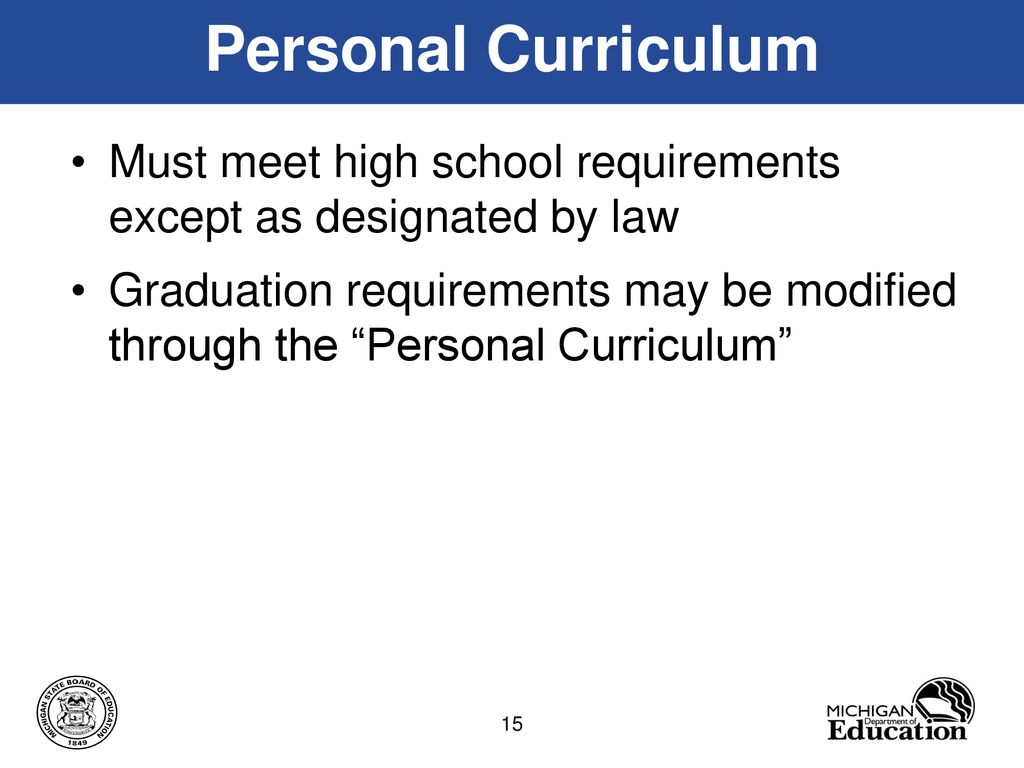 Michigan High School Graduation Requirements 2025