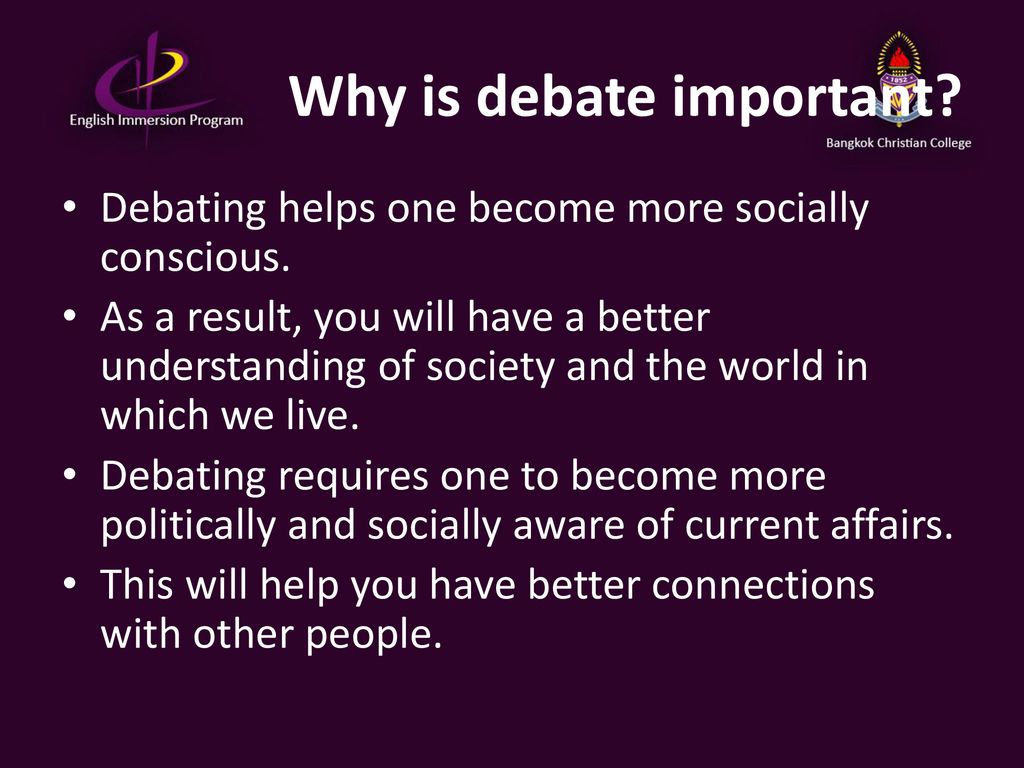 Introduction to Debate - ppt download