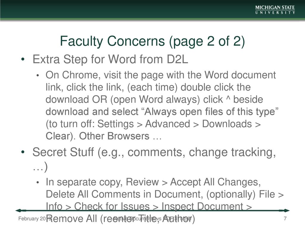Native documents vs pdf at msu ppt download