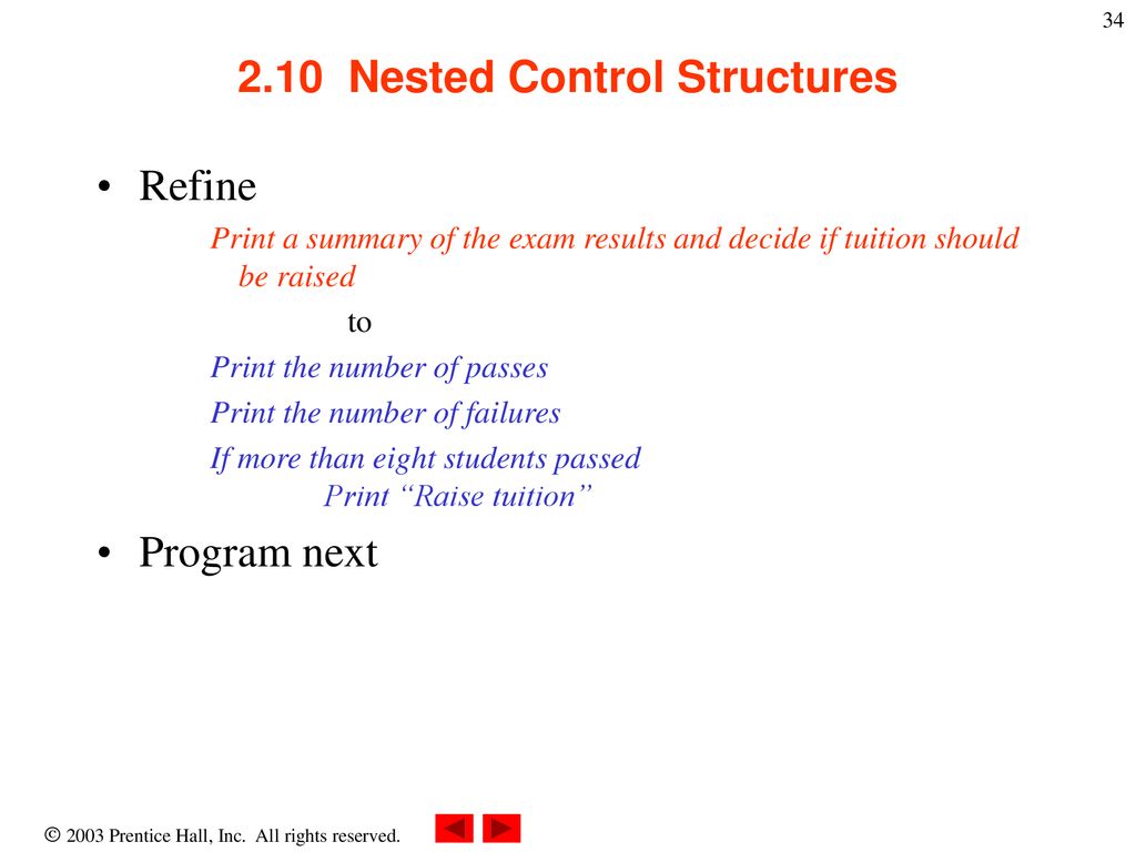 2.10 Nested Control Structures