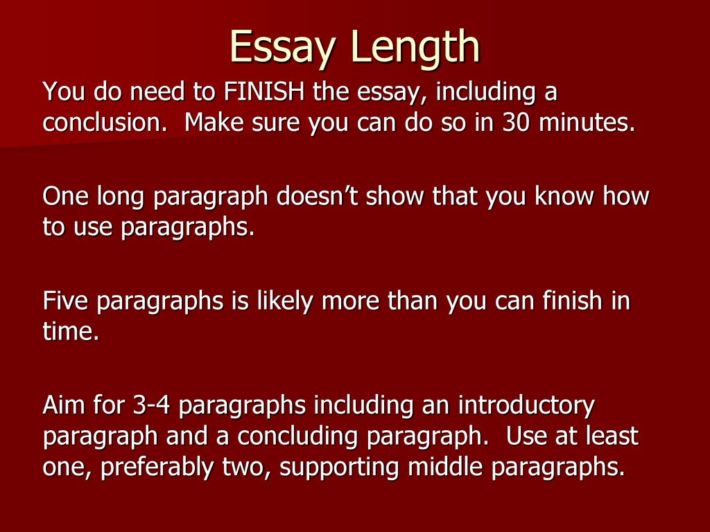 act essay length