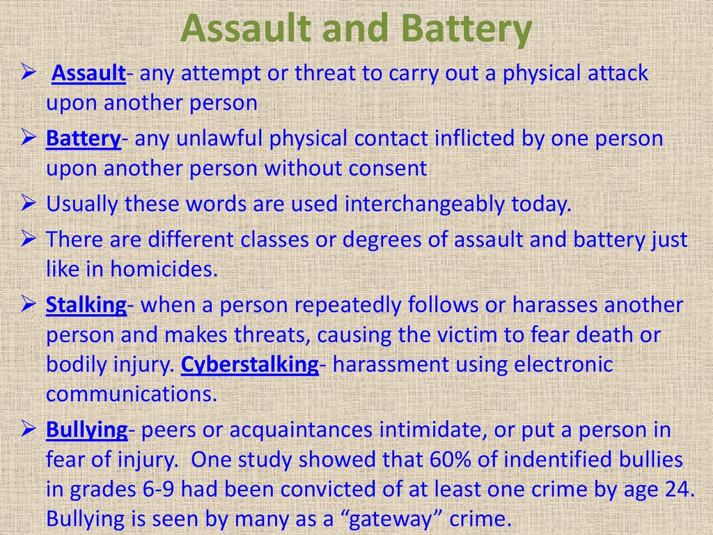 Crimes Against the Person ppt download