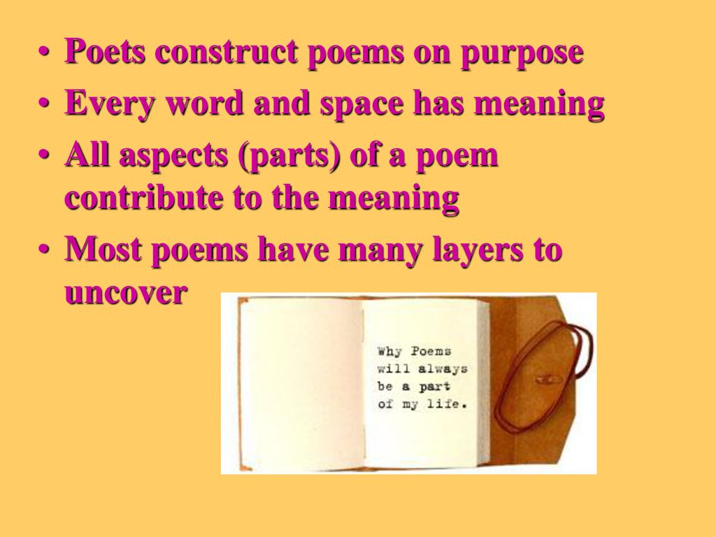 How to Analyze a Poem. - ppt download