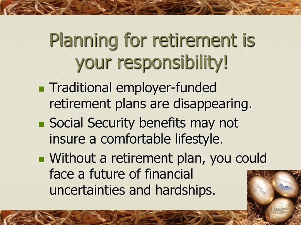 Retirement Planning. - ppt download