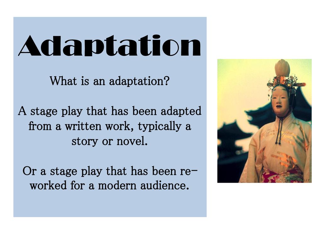 Ikuta Adaptation How to write a Noh Play - ppt download