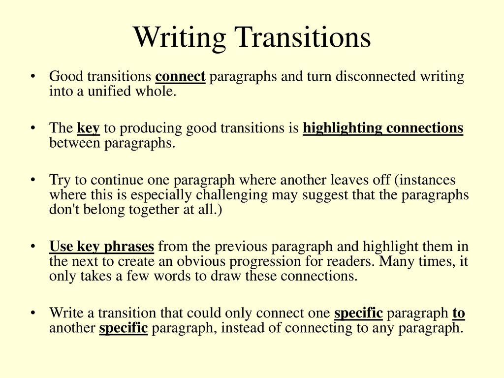 Body Paragraphs & Conclusions ppt download
